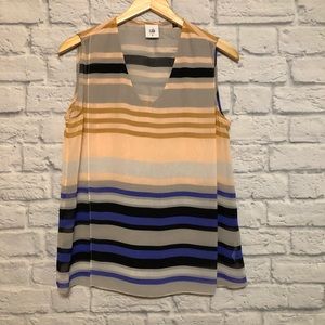 Cabi Underline V Neck sheer tank